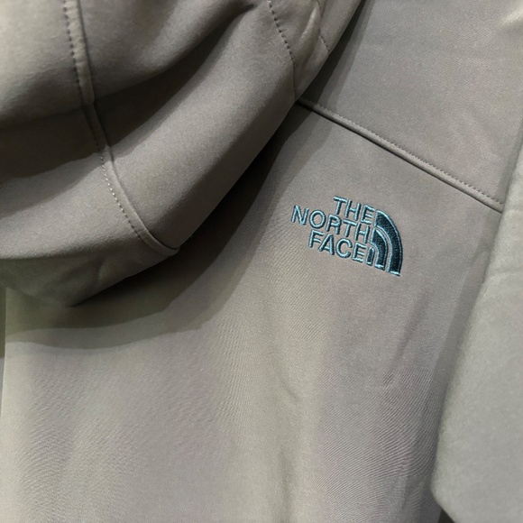 The North Face Jacket Mens Large Gray Apex Windwall Softshell Coat Fleece Lined - Picture 13 of 16